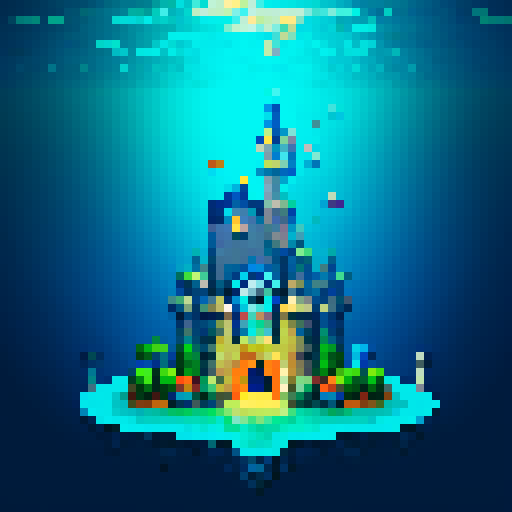 Wizard in an Underwater castle