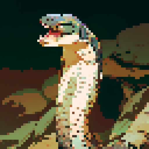 King cobra snake, night time, dark background