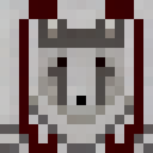 fluffy grey wolf head,  howling