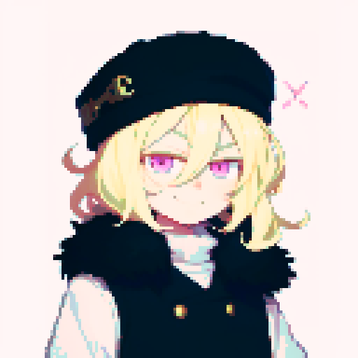 Pink eyes, smile, male, blonde hair