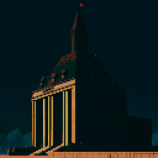 black fortress, military base, black military building backdrop, evil headquarters, skull on building, dark background, dark backdrop, evil, villainous building