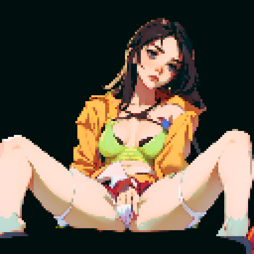 sexy girl in underwear fingering herself
