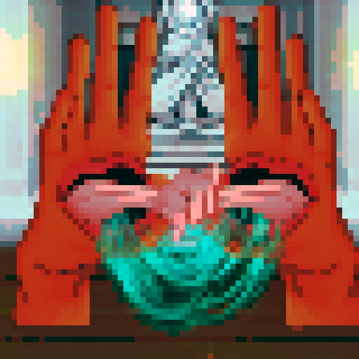 hand monsters with a mouth on each palm