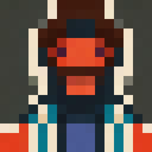 demogorgon from stranger things, cute, game icon, 16x16, pixel art, close up, portrait