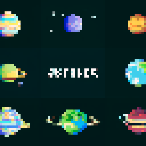 4 different planets based on the image
