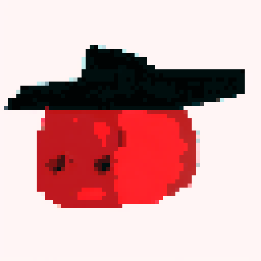tomato with a top hat
