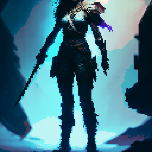 female barbarian, tall, menacing, full body, intense glare, angry, large axe, tribal tight-fitting clothing, Action Pose, Imposing stance, fantasy Medieval RPG