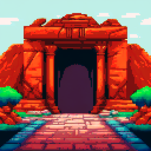 Ancient egyptian tomb entrance