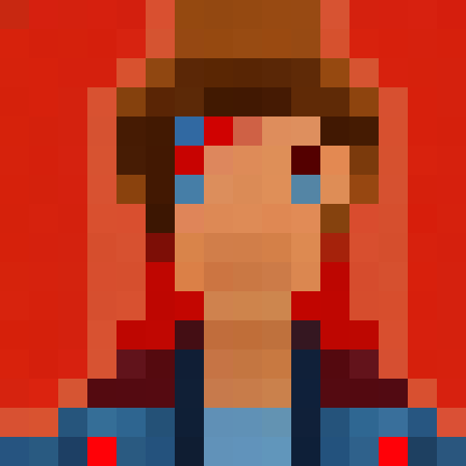 player sprite, walking, idle, hurt, dead, close up, portrait, game icon, pixel art, 16x16, four sides