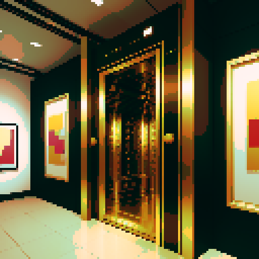 Imagine a big bank vault with lots of expensive artworks inside