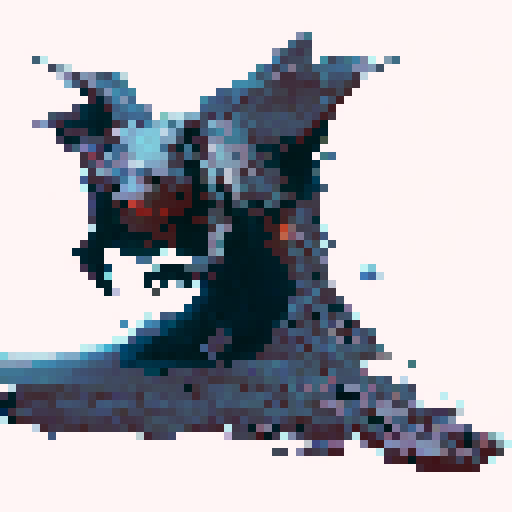 Giant vicious Rat in a dimly lit dungeon