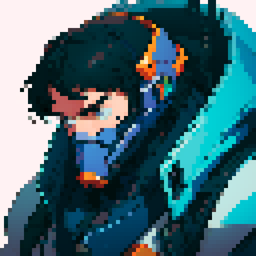 Space mech suit with helmed male pilot