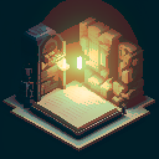 machine, mechanics, pixel art, book, magic, future, secret, discovery, invocation, music, mystic, strange