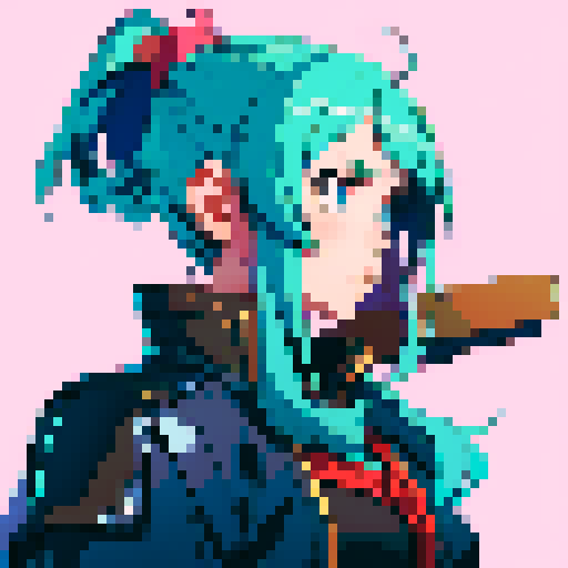 Anime girl with shipping port behind her