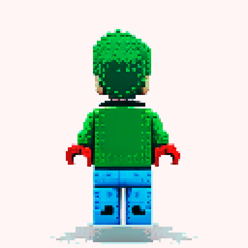 Captain America lego pixel