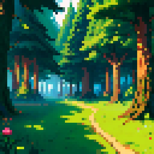 tiled background images for a forest level