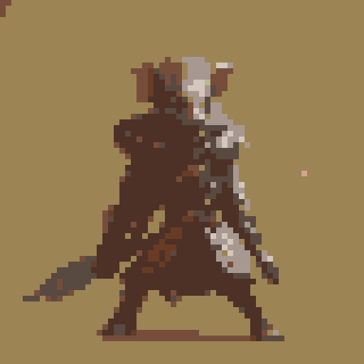 small fantasy icon of ratman swordsman
