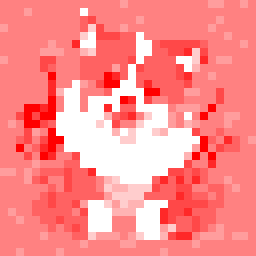 Corgi with fluffy fur, bright eyes, and perky ears, surrounded by vibrant pixel art flowers and a sunny sRGB background