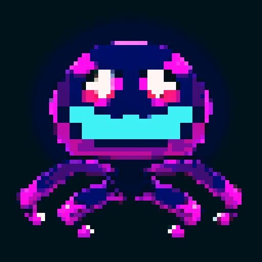 a monster for a 2d platformer game, like a spider