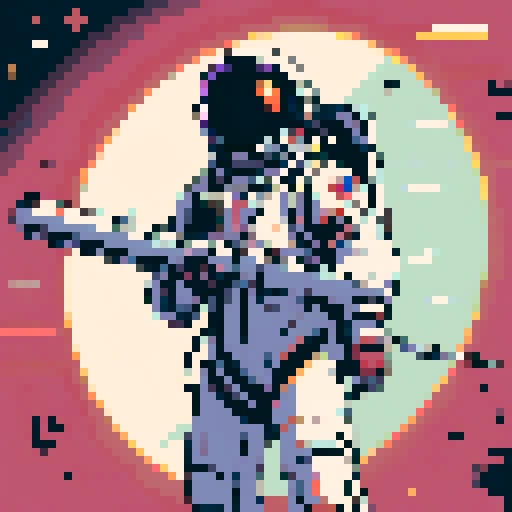 Pixel art of a astronaut in a white spacesuit, standing upright, retro-style 16-bit, 32x32, simple design for a space survival game, white color with black visor, no background, transparent edges