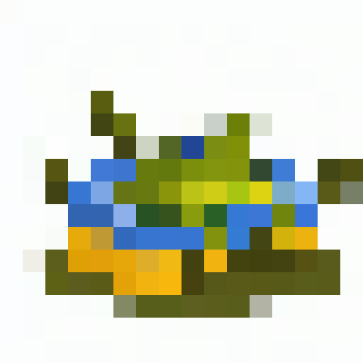 Pixelated frog logo with the text "Амаделя" in 16x16 style.
