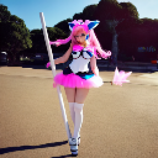 miss fortune from league of legends, wearing a bunny outfit with leg tights while dancing on a pole