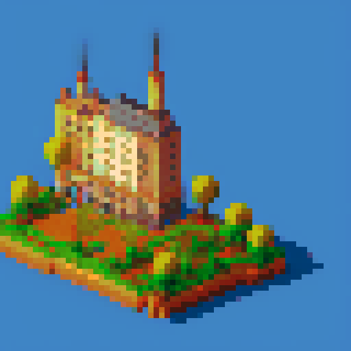 City without building