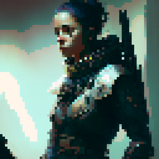 dark fantasy ninja portait