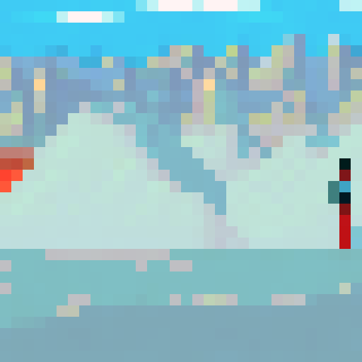 Red City on planet Mars