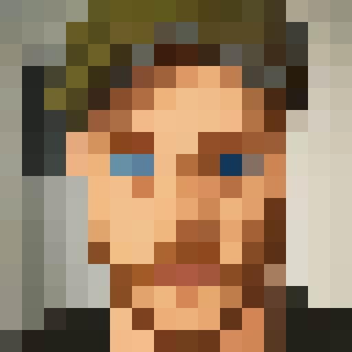 portrait man with blue eyes and beard