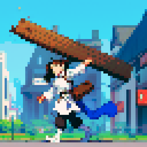 drunken 2D character walking, tall white male, blue eyes, brown hair, pale, stumbling, pixel art, sRGB