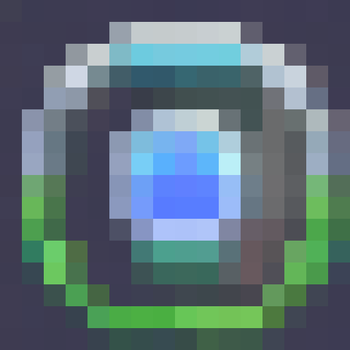 A sparkling crystal, surrounded by pulsing neon lights, is the centerpiece of a sleek, futuristic game icon that glows with electric energy.