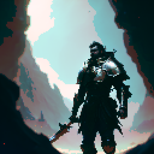 Human Male Paladin, adorned in large plate armor, emanating a godly aura, basked in the radiant sunlight, wielding a mighty mace, In a stoic pose, ready for battle in a fantasy Medieval RPG style