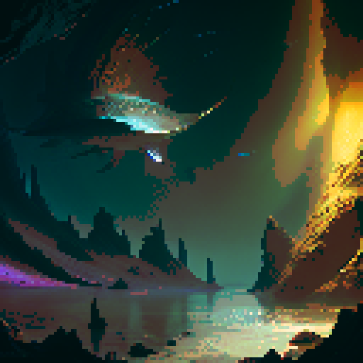 The tarot card The Star in an aquatic style featuring a queen mermaid with a crown in a medieval dark style, surrounded by glowing starfish underwater. The scene should be illuminated by ethereal star-like lights, symbolizing hope and clarity. The crown should shimmer with starlight, enhancing her majestic presence