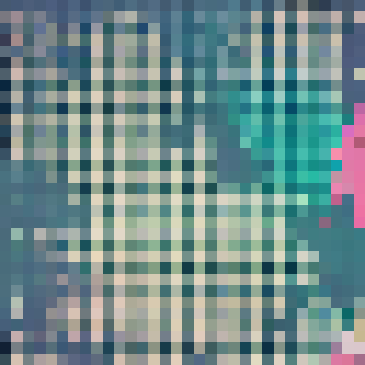 Cute anime girl with pink hair, holding a giant lollipop in a pastel-colored candy store surrounded by candy jars and a neon sign, in an anime style.