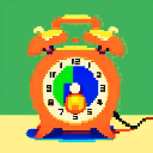 old bedside clock buzzing