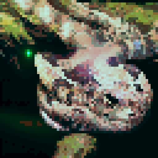 Malayan pit viper snake, night time, dark background