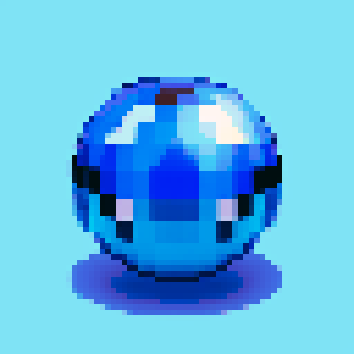 blue magic ball; attack