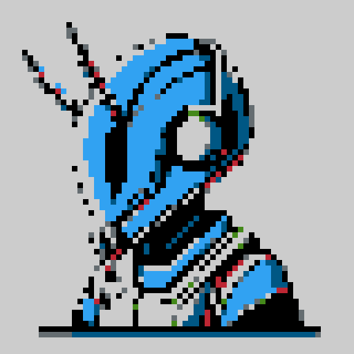 praying mantis helmet, retro 8-bit, intricate detailing, sharp angles, pixel art