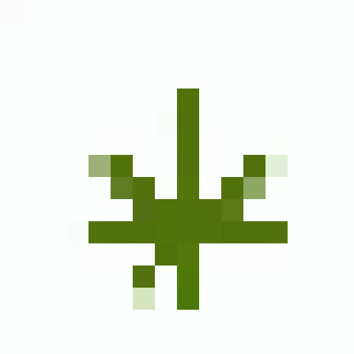 I need a stardew valley inspired sprite of a marijuana bud. 