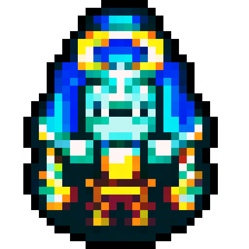 Paladin warrior, pixel art