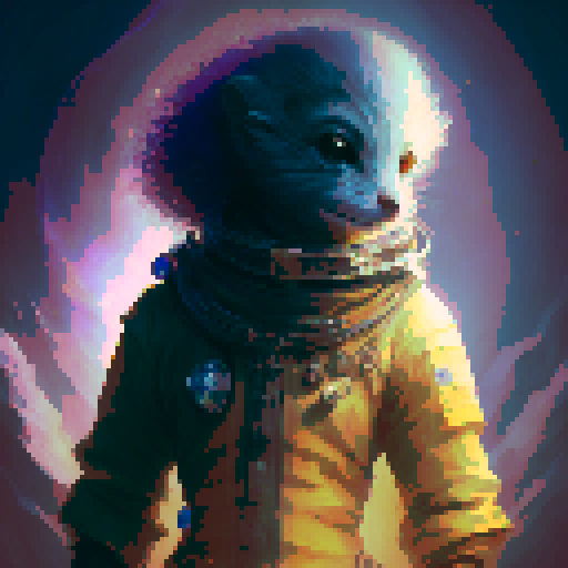 The tarot card the star in an aquatic style.