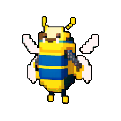 antropomorphic bee character
