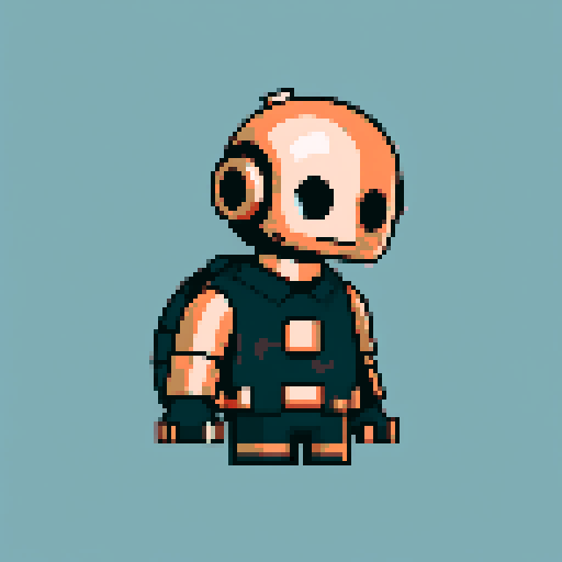 I want a horizontally wide copper attachment port. It should accept a circular object. I want this object usable an asset in a videogame, meaning only one object per image, outlined with a strong black stroke, on a solid-color background.
