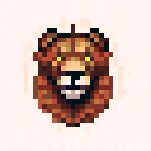 Summon Lion Spell Icon, close up, portrait