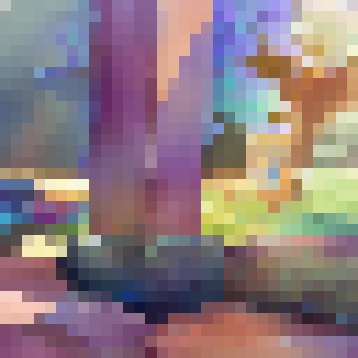 Vibrant wildflowers bloom against a majestic mountain range in Jubilee's stunning landscape portrait, complete with cascading waterfalls and a vibrant blue sky.