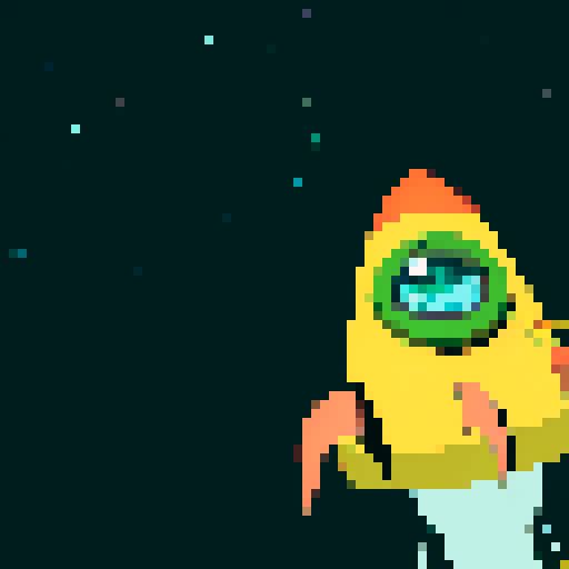 pixel art from space