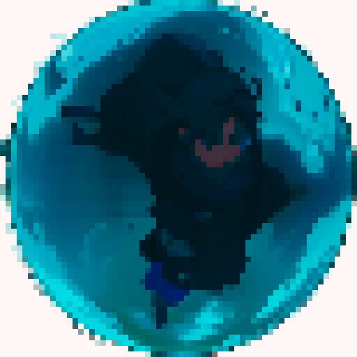 force field shaped like an orb no person insi