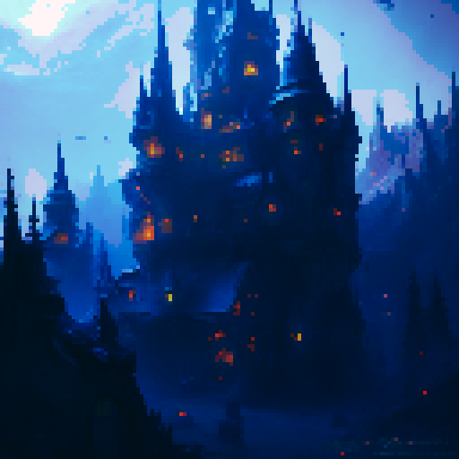 vampire castle, halloween party, decorative lights