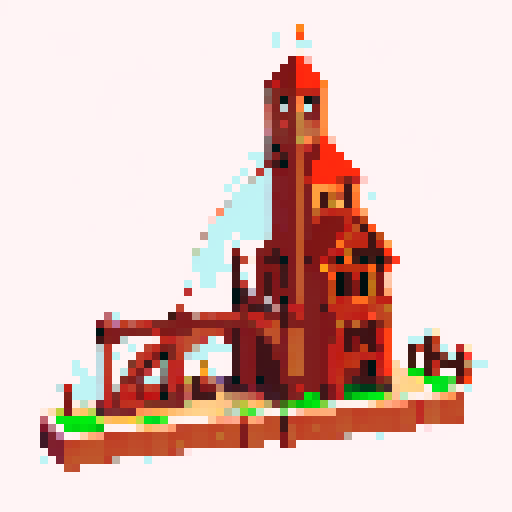 copper flying buttress with mechanical support. White background